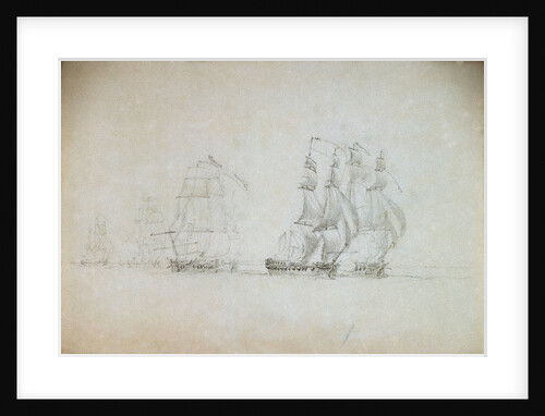 Warren's Action off Ireland, 12 October 1798 by Nicholas Pocock