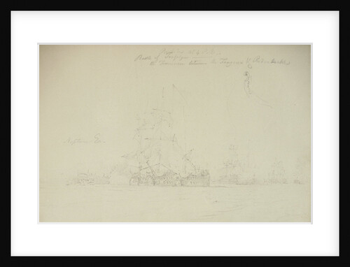 The Battle of Trafalgar, 21 October 1805: the 'Temeraire' between the 'Redoutable' and 'Fougeux' by Nicholas Pocock