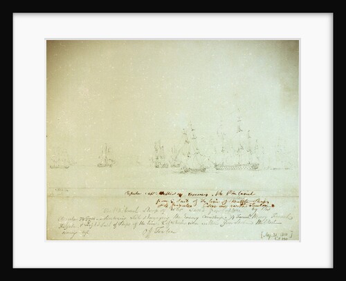 Captain Halliday of the 'Repulse' rescuing the 'Philomel' by Nicholas Pocock
