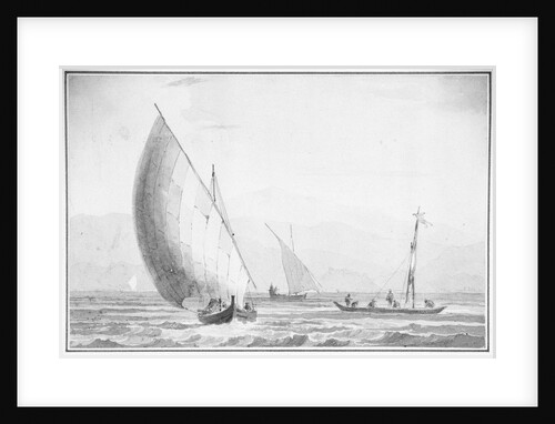 Indian sailing boats by Thomas Daniell