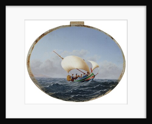 Lateen-rigged fishing boat, Gozo by Maltese School
