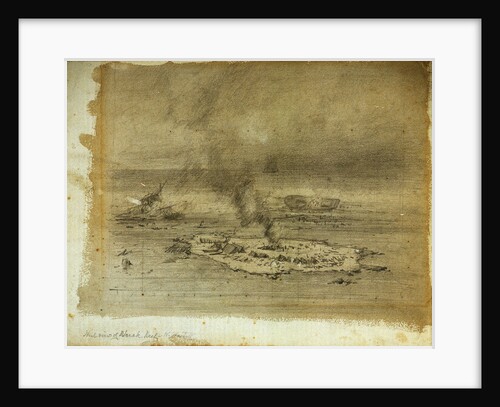 Study for a painting of wreck reef by William Westall