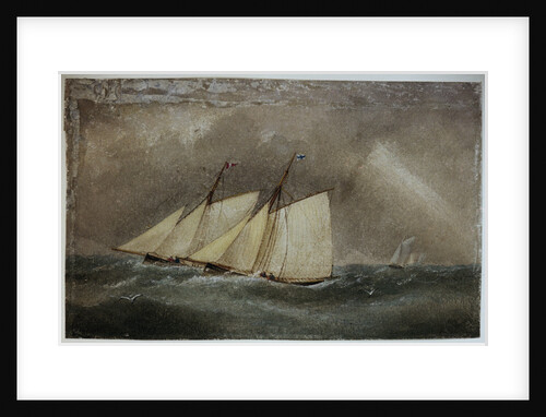 Two cutters close-hauled by British School
