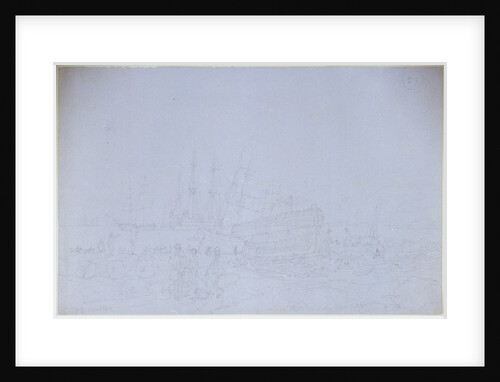 Boatbuilding, possibly in the West Country by William Parrott