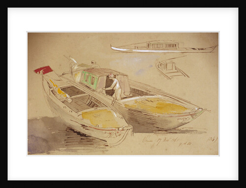 Studies of Venetian craft by Edward Lear
