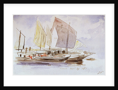Studies of Venetian craft by Edward Lear