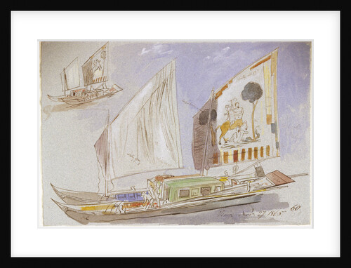 Studies of Venetian craft by Edward Lear