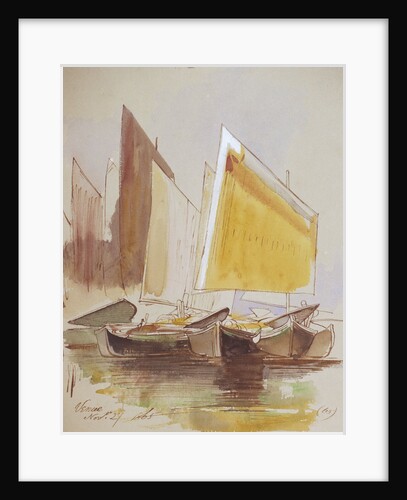 Studies of Venetian craft by Edward Lear