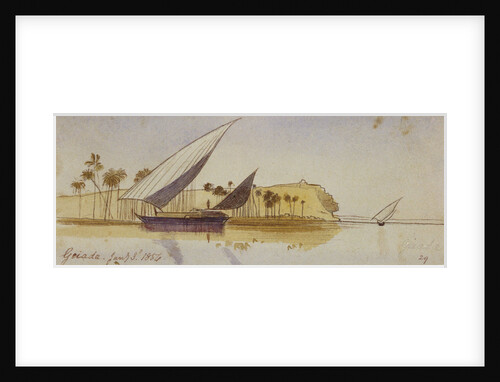 Geiada, Egypt by Edward Lear
