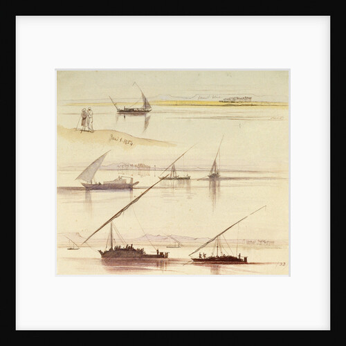 Shipping on the Nile by Edward Lear