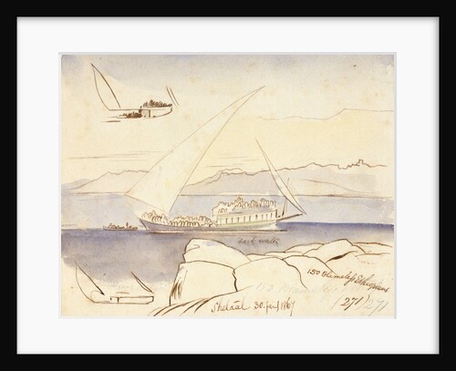 Shetaal, Egypt by Edward Lear