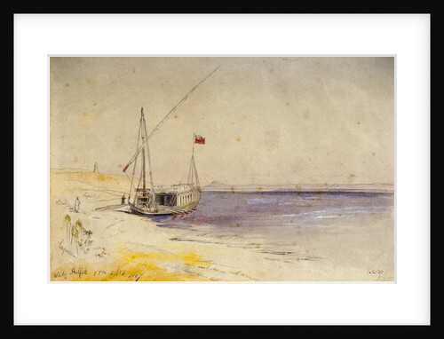 Wady Halfeh, Egypt by Edward Lear