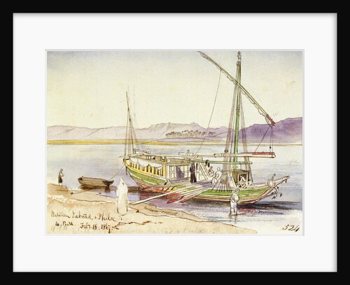 Between Daboad & Phila, Egypt by Edward Lear