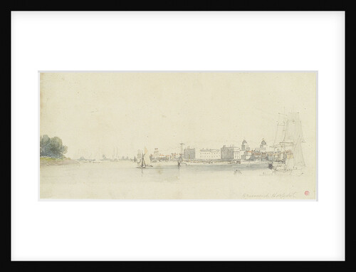 View of Greenwich Hospital from off Millwall by Edward Duncan