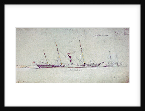 HMS 'Beagle' and 'Wrangler' by Oswald Walter Brierly
