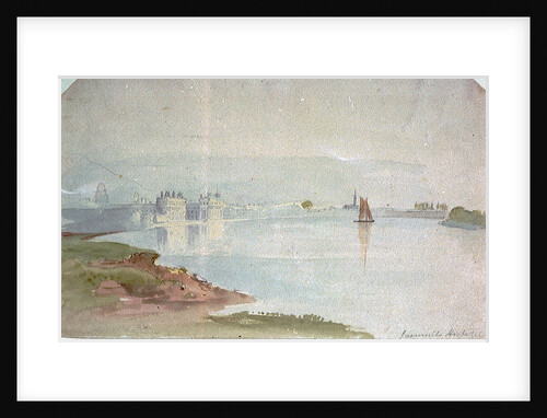View of Greenwich Hospital from the river by British School