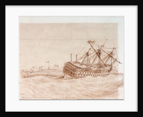The loss of HMS 'Conqueror' by George Pechell Mends