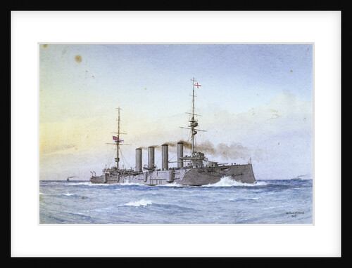 Armoured cruiser HMS 'King Alfred' (1901) by William Frederick Mitchell