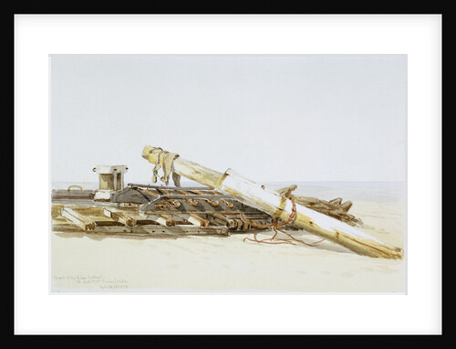 Wreck of the Ellen Southard lying on Crosby Sands, 13 October 1875 by G.S. Walters