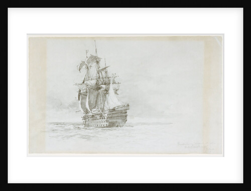 HMS 'Marlborough' by Eduardo de Martino