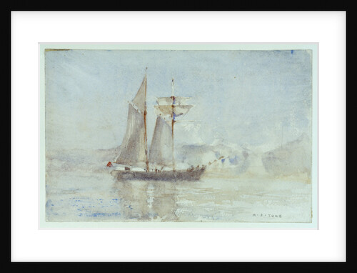 A schooner off shore by Henry Scott Tuke
