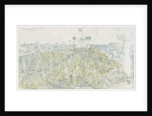 D-Day June 6th 11: 00 hrs. - Coming ashore LCT by Anthony Imre Alexander Gross