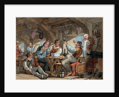 Shipmates carousing on shipboard by William Henry Pyne
