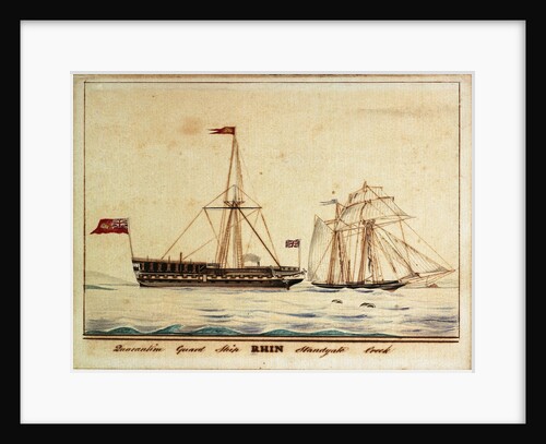 Quarantine guard ship 'Rhin' standgate creek by British School