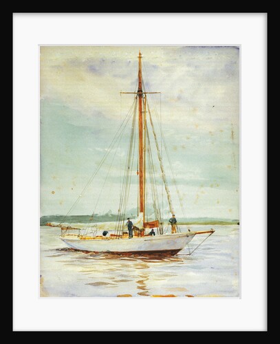 Study of a yacht by William Lionel Wyllie