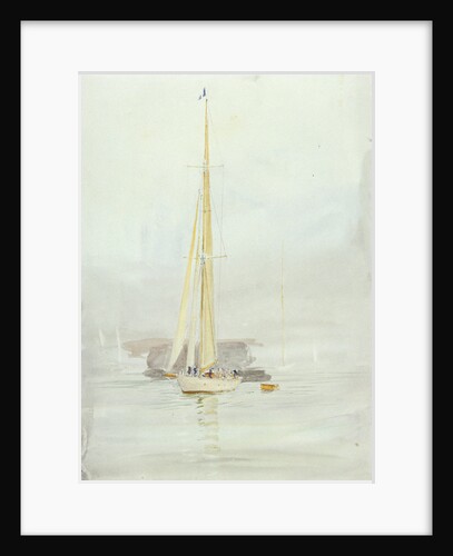 White yacht by William Lionel Wyllie