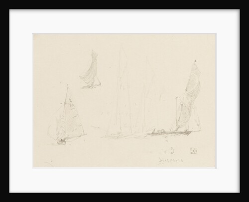 Rough sketches of yachts by William Lionel Wyllie