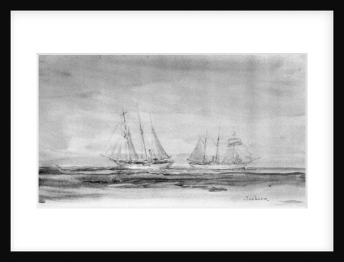 Study of yacht 'Sunbeam' by William Lionel Wyllie