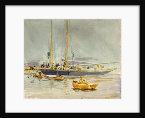 Study of a yacht by William Lionel Wyllie