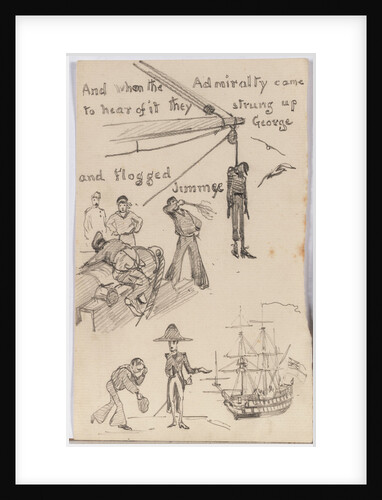 Three small drawings illustrating a cautionary tale... by William Lionel Wyllie