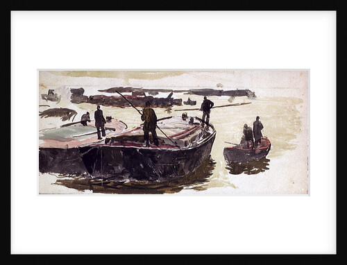 Study of lighters by William Lionel Wyllie
