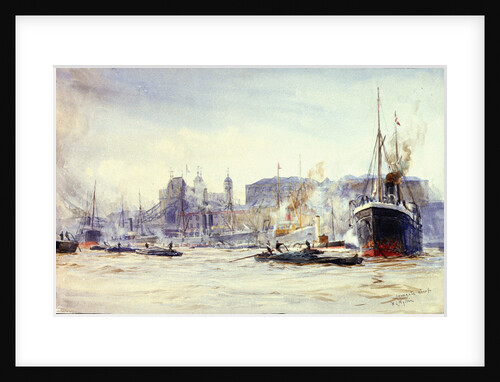 Irongate wharf by William Lionel Wyllie