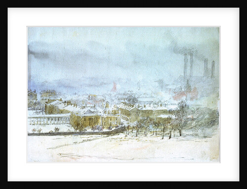 Greenwich; East Greenwich and the Power Station from the Park by William Lionel Wyllie