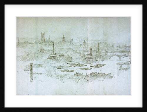 St Paul's and River by William Lionel Wyllie