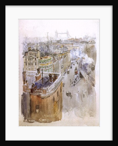 Roofs and Tower Bridge by William Lionel Wyllie