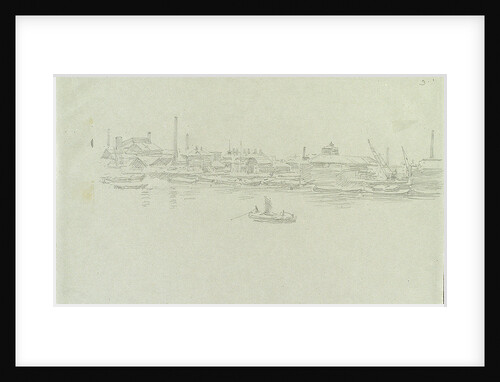 Greenwich or Rotherhithe, possibly in snow by William Lionel Wyllie