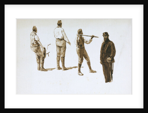 Three convicts and a guard by William Lionel Wyllie