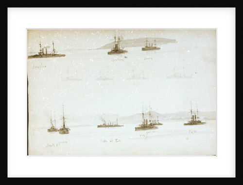 HMS 'Black Prince', 'Queen', 'Duke of Edinburgh' by William Lionel Wyllie