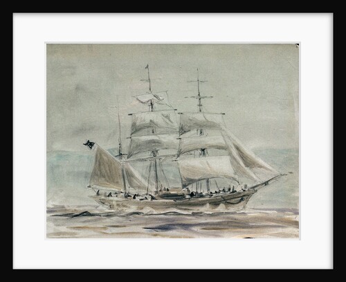 Barque under sail by William Lionel Wyllie