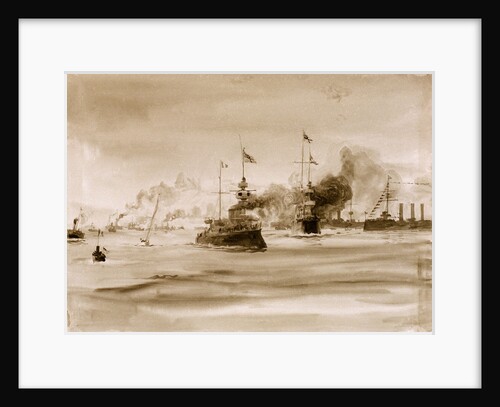Visit of French fleet by William Lionel Wyllie