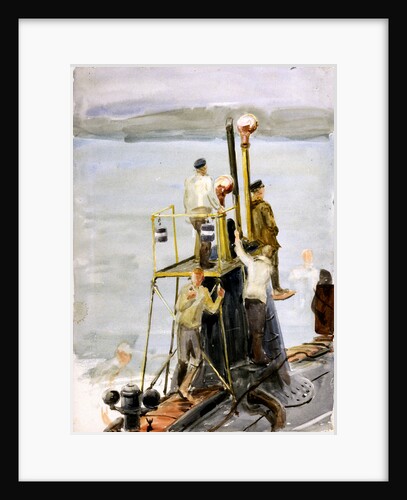 15 Submarine with sailors by William Lionel Wyllie