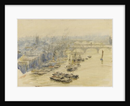 Mist and barges by William Lionel Wyllie