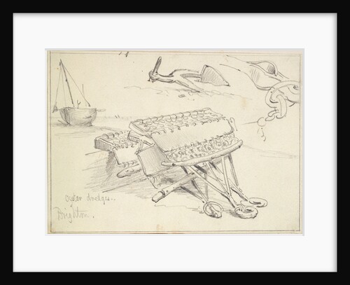 Oyster dredgers, Brighton (1829) by Edward William Cooke