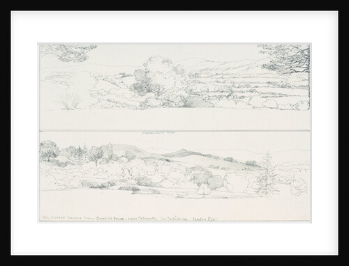 The South Downs and the Sussex Downs from Gorehill House, near Petworth with Chanklebury Ring by Edward William Cooke