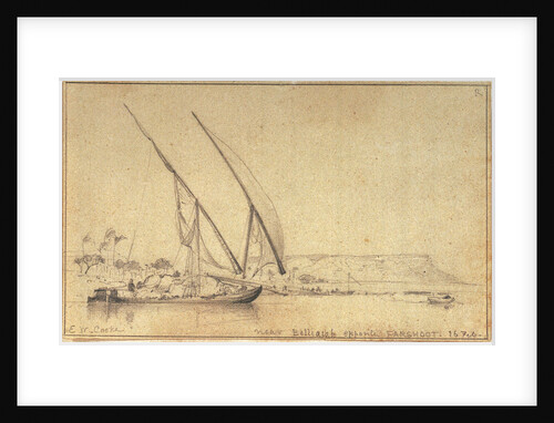 Near Belliaiah opposite Farshoot by Edward William Cooke