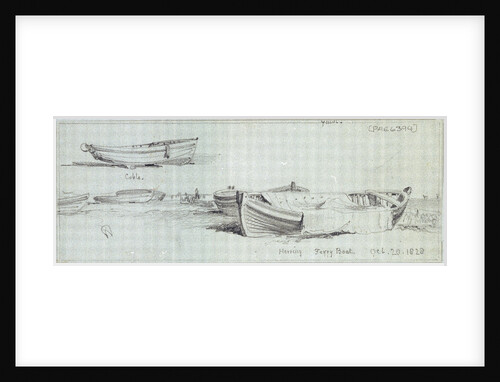 Fishing vessels hauled up Yarmouth by Edward William Cooke